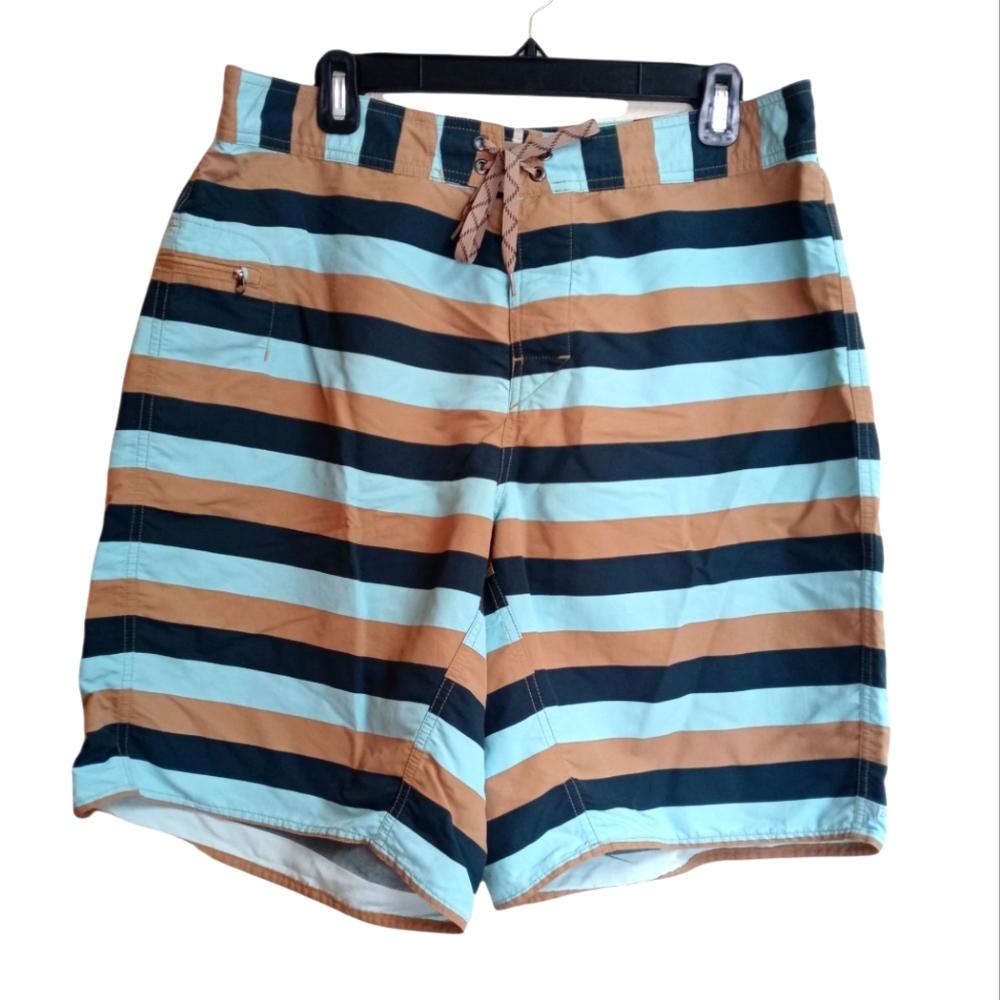 Patagonia mens striped swim shorts trunks 36